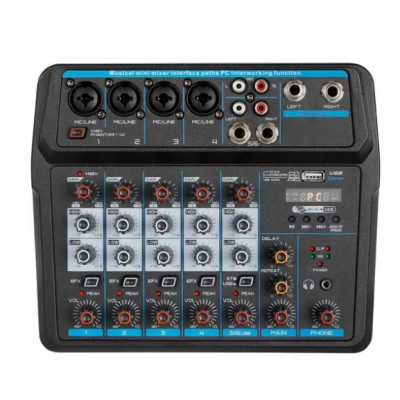 Mesa Analogica 6 Canais Boxx U6 Usb Com Interface De Audio