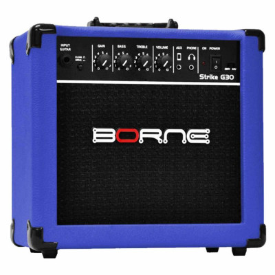 Amplificador Guitarra Borne Strike G30 Azul