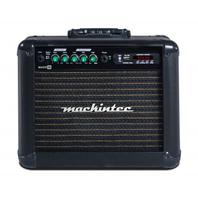 Amplificador Guitarra Mackintec Preto Maxx 15 Com Usb 15w 6" 
