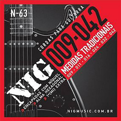 Encordoamento Guitarra Nig N63 009