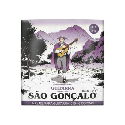 Encordoamento Guitarra 010 Sao Goncalo 