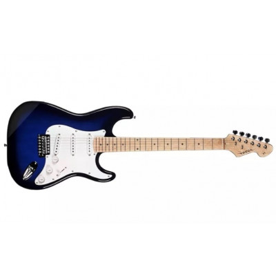 Guitarra Vogga Stratocaster Solidwood Vcg601n Azul Sb