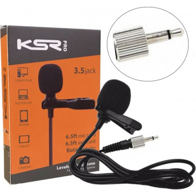 Microfone Lapela Ksr Pro Lt2 Plug P2