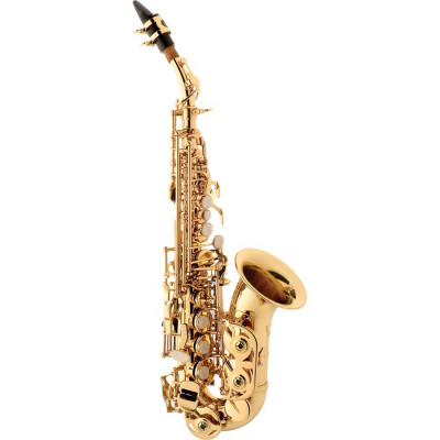 Saxofone Soprano Curvo Eagle Sib Sp508 Laqueado