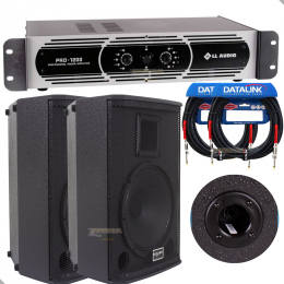 Kit Potência + Caixa Passiva Ll Audio Pro1200 + 10p