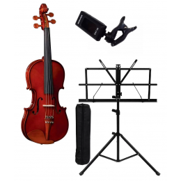 Violino Eagle Ve441 Profissional Completo 4/4 + Afinador E Suporte Partitura Brinde