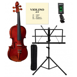 Violino Eagle Ve441 Profissional Completo 4/4 + Afinador + Suporte Partitura E Mauro Brinde