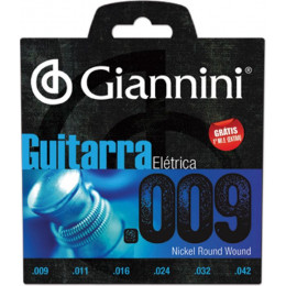 Encordoamento Guitarra Giannini 09 Niquel Geegst.9