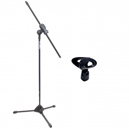 Pedestal Microfone Ibox Girafa Smlight + Cachimbo C/ Fio Brinde