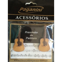 Prendedor De Partitura Clipets Paganini Violão Ppt082