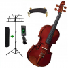 Violino Eagle Ve144 Profissional Rajado Completo 4/4 + Afinador + Suporte Partitura E Espaleira - 1