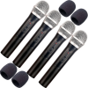 Kit 2 Maletas de Microfone sem Fio Duplo Vokal Vws20 Vhf + 4 Espumas
