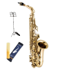Saxofone Alto Vogga Mib Laqueado Vsas701n + Acessorios