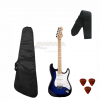 Guitarra Vogga Strato Vcg601 Azul Sb + Capa Luxo E Acessorios Brinde - 1