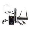 Microfone Sem Fio Multifrequencial Lyco Profissional Duplo Mao Headset Uhf Uh08mhli 52 Frequencias - 2